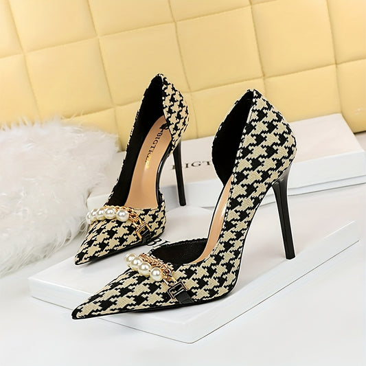 Women's Houndstooth Heels