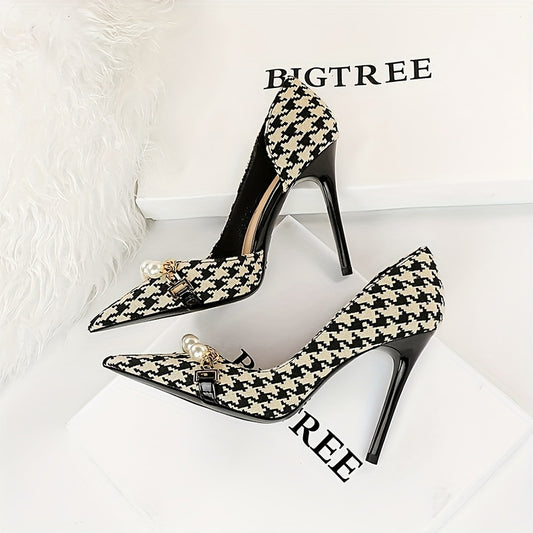 Women's Houndstooth Heels