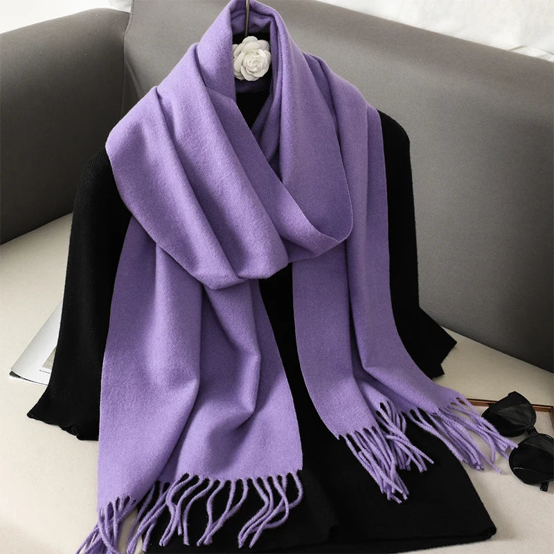 Long Cashmere Winter Scarf