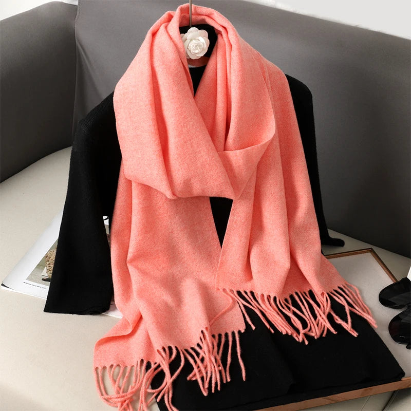 Long Cashmere Winter Scarf