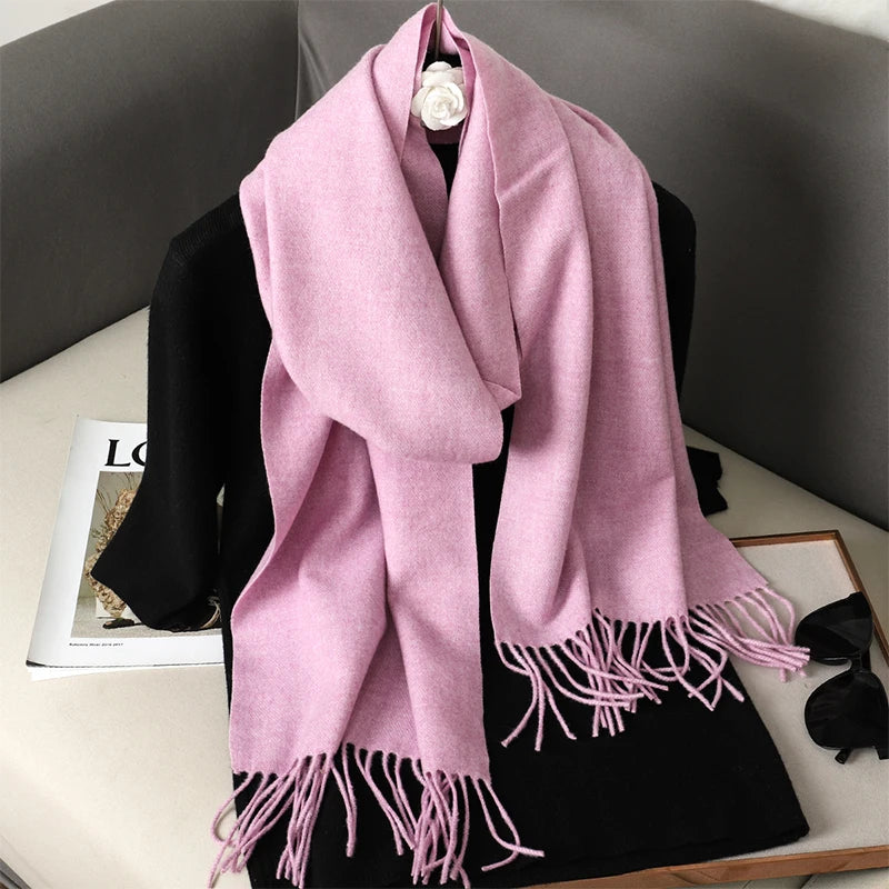 Long Cashmere Winter Scarf