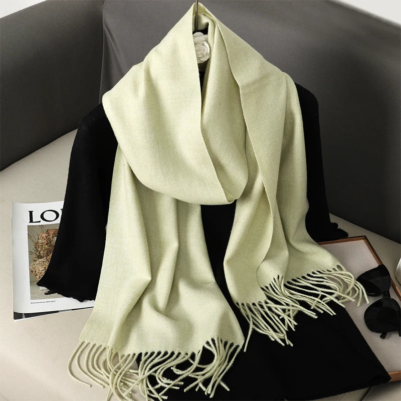 Long Cashmere Winter Scarf