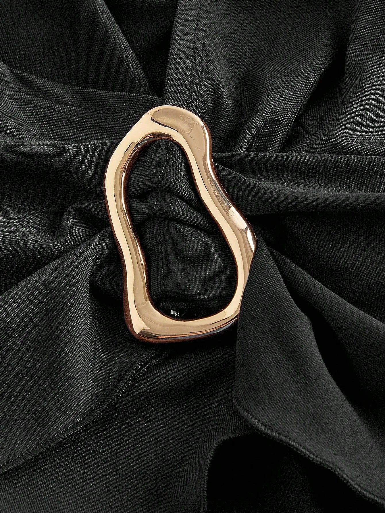 V-Neck Asymmetrical Long Sleeve Shirt