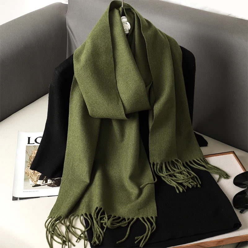 Long Cashmere Winter Scarf