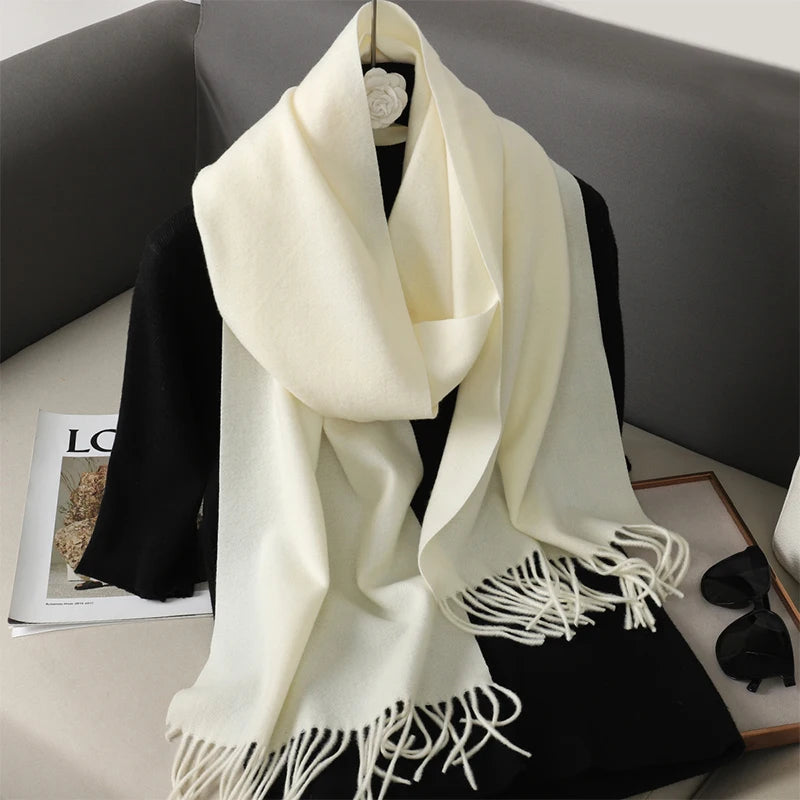 Long Cashmere Winter Scarf