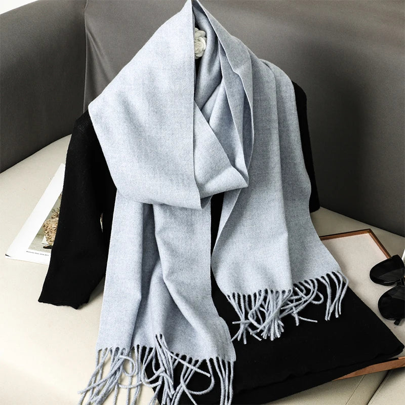 Long Cashmere Winter Scarf