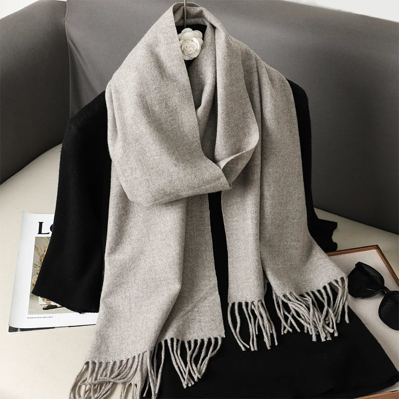Long Cashmere Winter Scarf