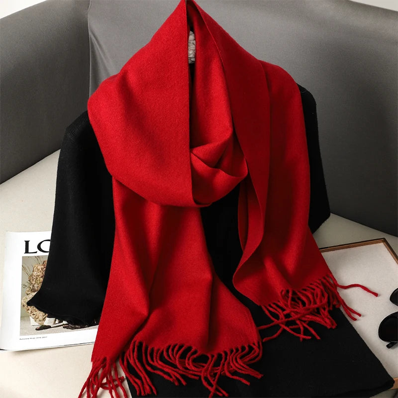 Long Cashmere Winter Scarf
