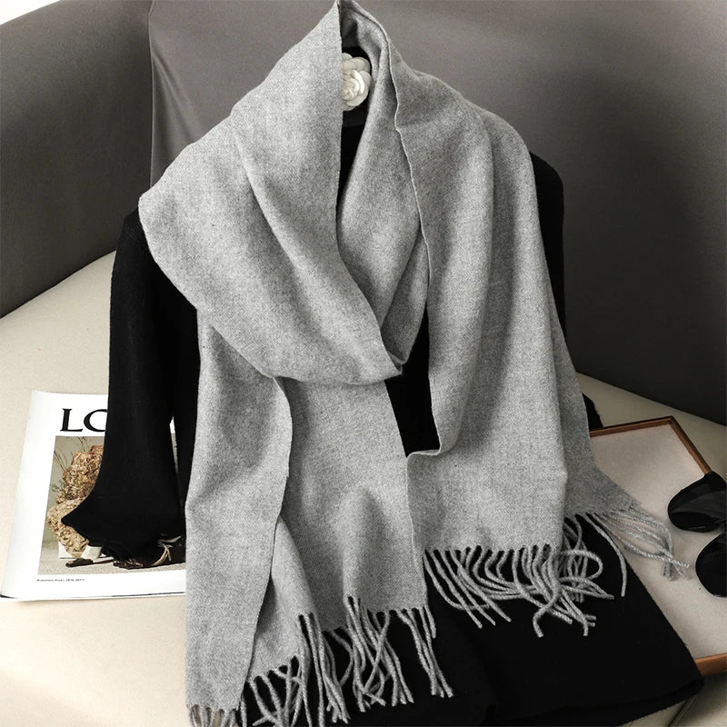Long Cashmere Winter Scarf