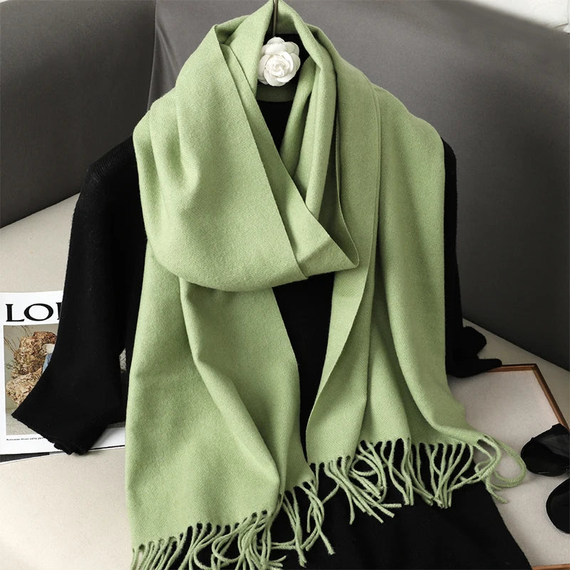 Long Cashmere Winter Scarf