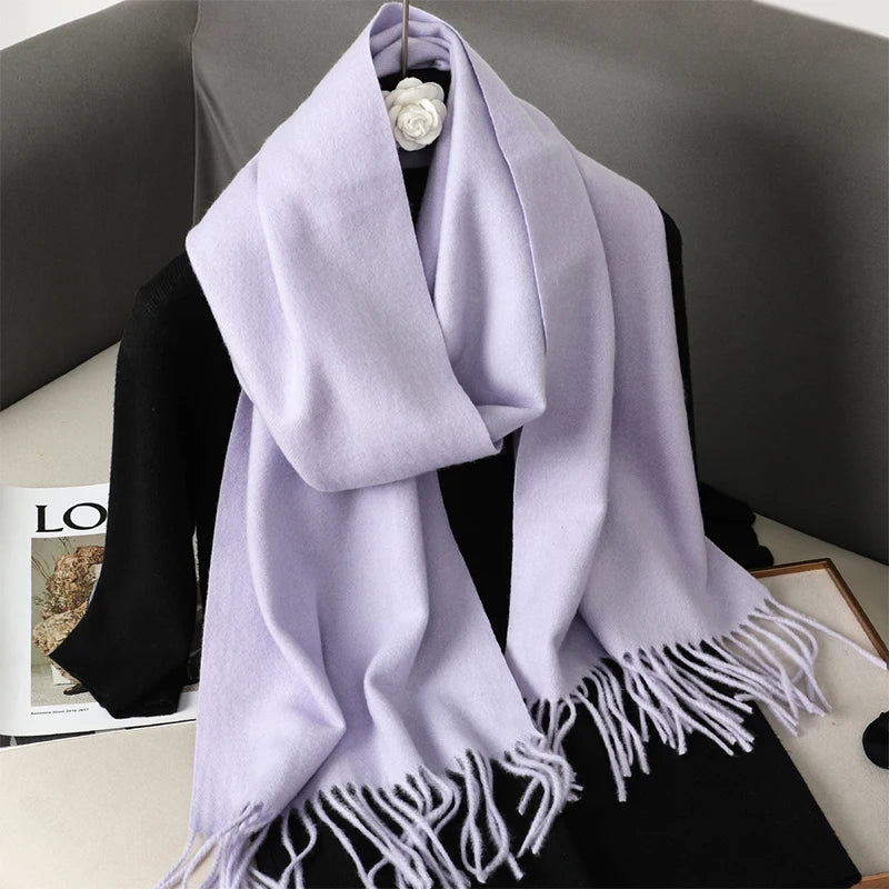 Long Cashmere Winter Scarf