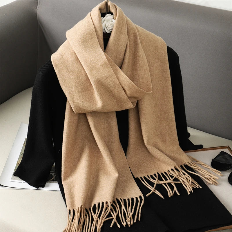 Long Cashmere Winter Scarf