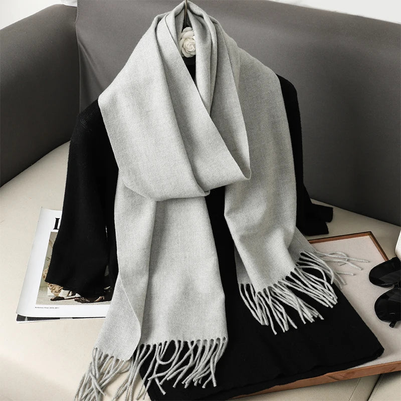 Long Cashmere Winter Scarf