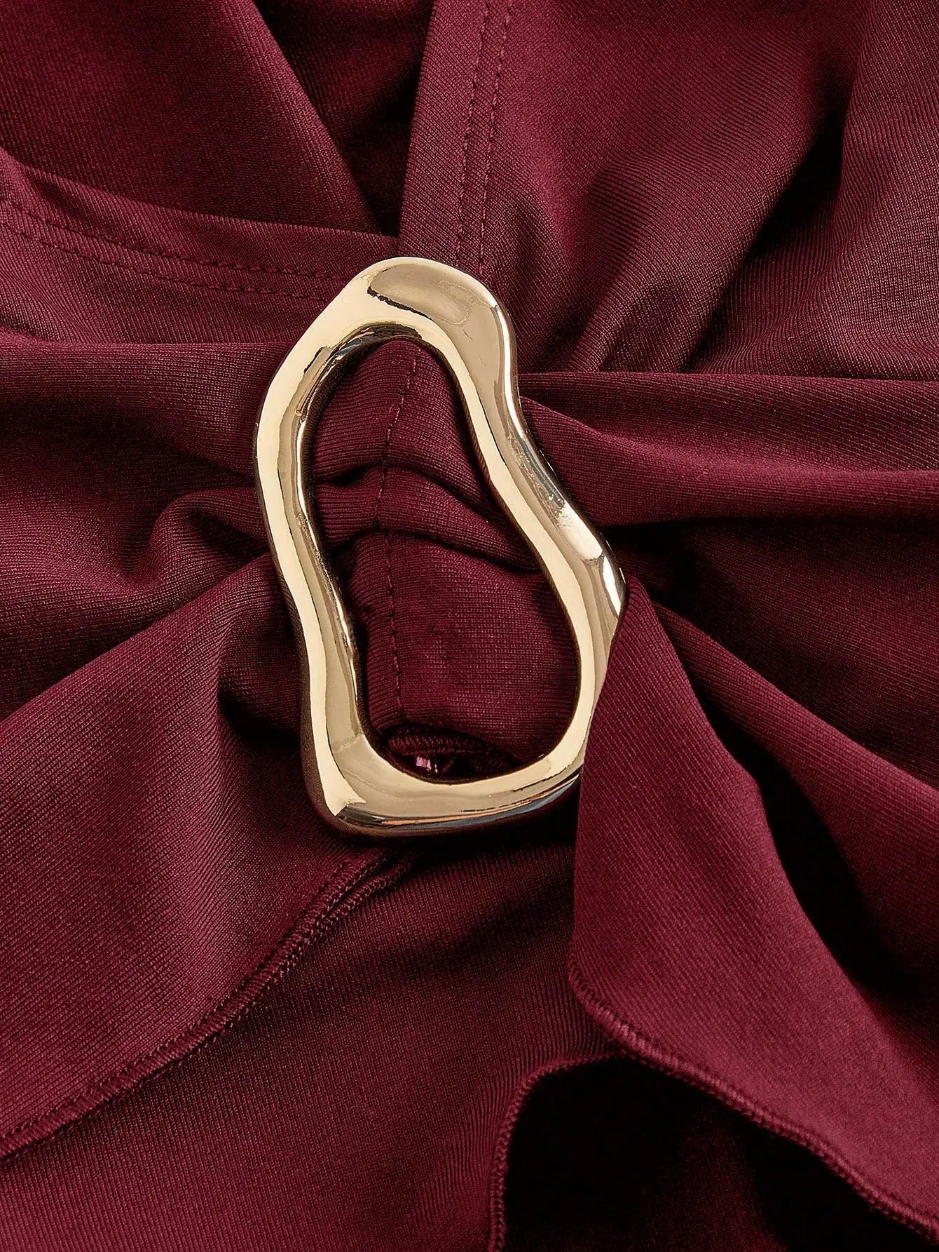 V-Neck Asymmetrical Long Sleeve Shirt