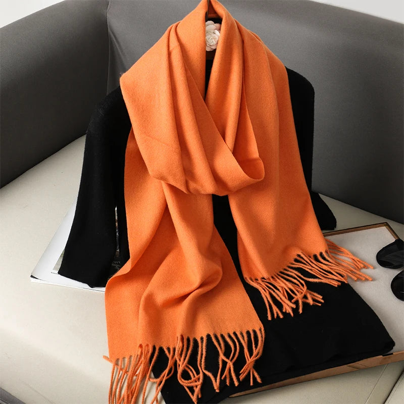 Long Cashmere Winter Scarf