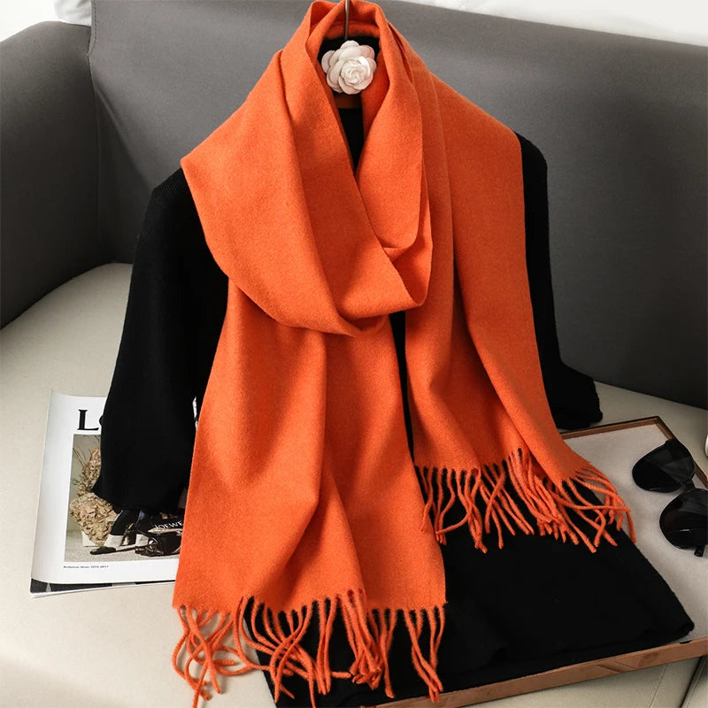 Long Cashmere Winter Scarf