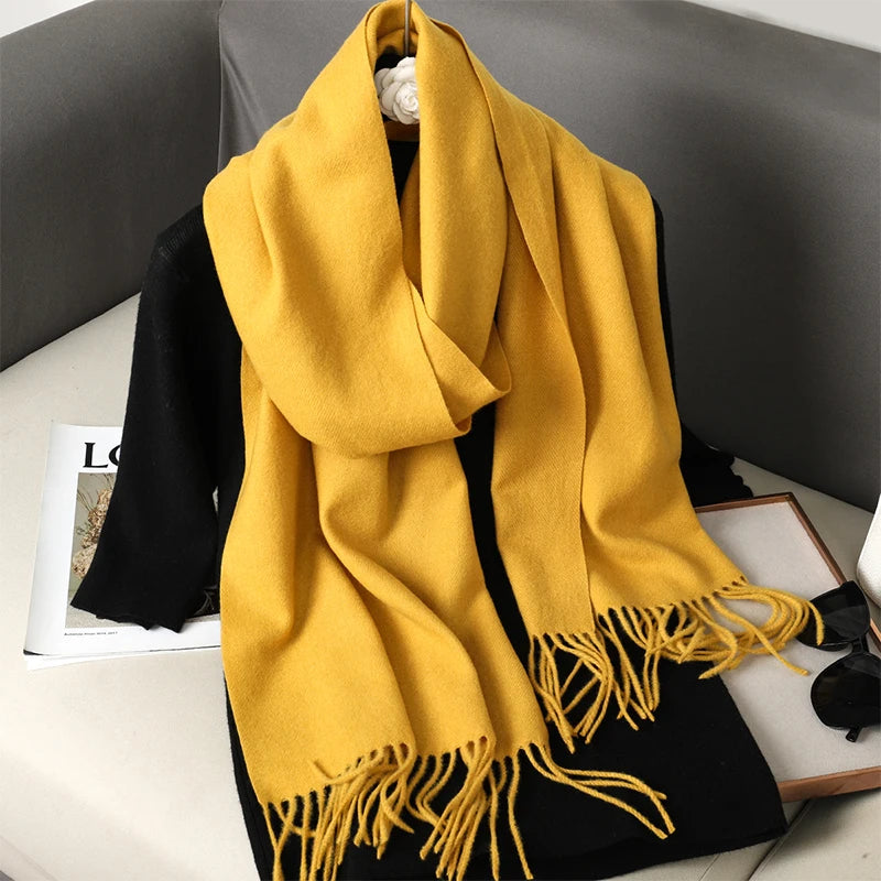 Long Cashmere Winter Scarf