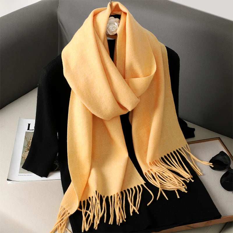 Long Cashmere Winter Scarf
