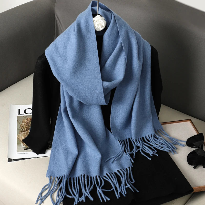 Long Cashmere Winter Scarf