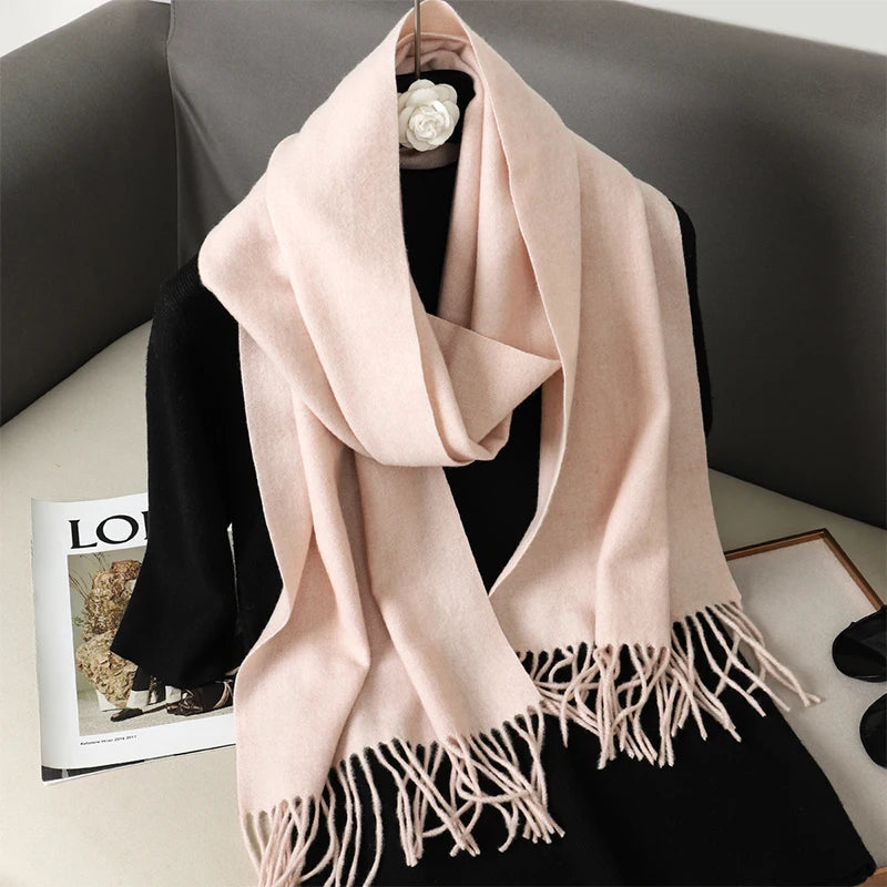 Long Cashmere Winter Scarf