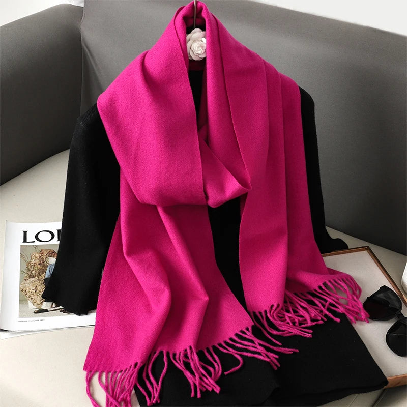 Long Cashmere Winter Scarf