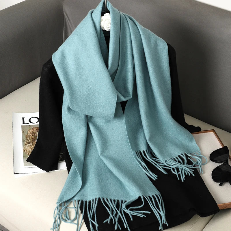 Long Cashmere Winter Scarf