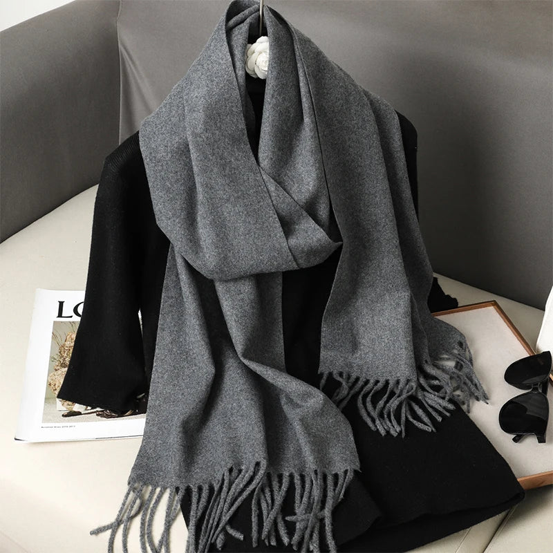 Long Cashmere Winter Scarf