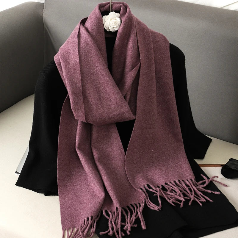 Long Cashmere Winter Scarf