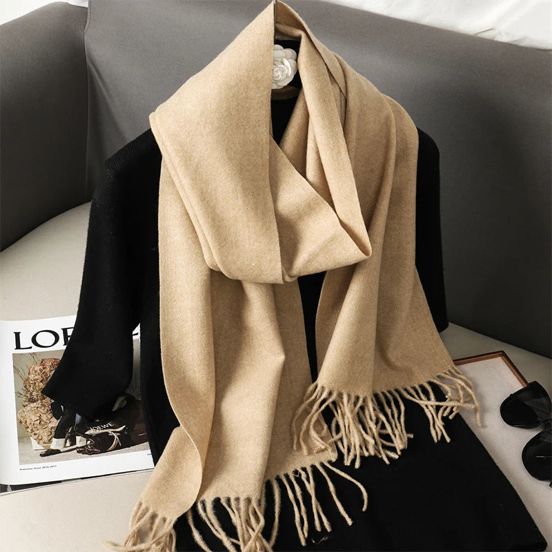 Long Cashmere Winter Scarf