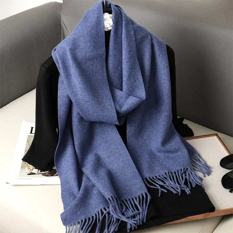 Long Cashmere Winter Scarf