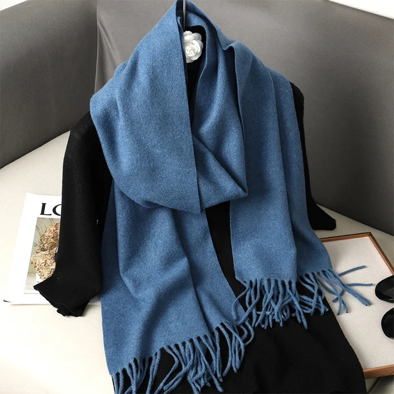 Long Cashmere Winter Scarf
