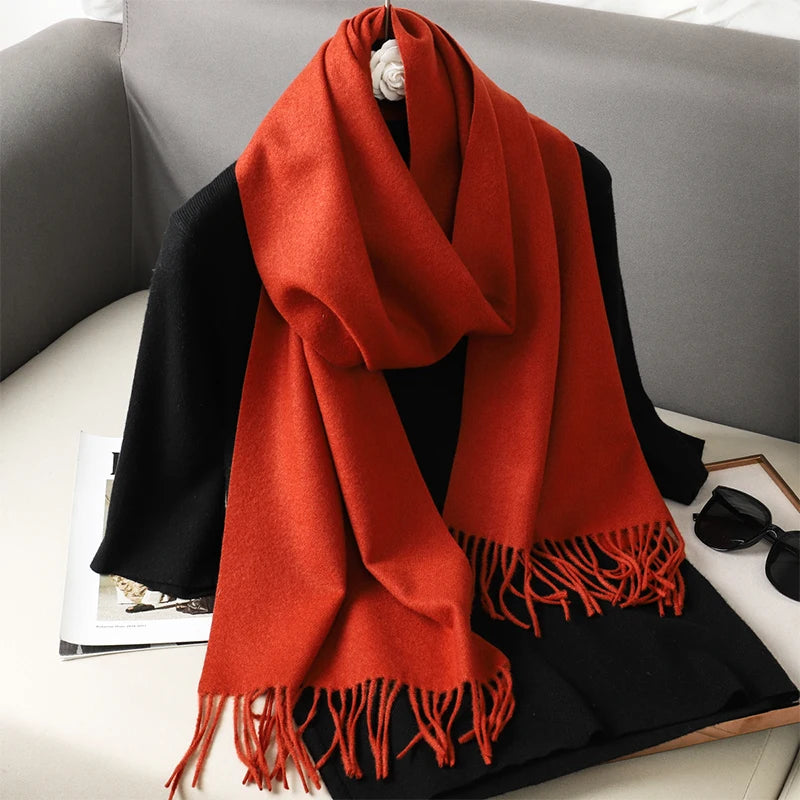 Long Cashmere Winter Scarf