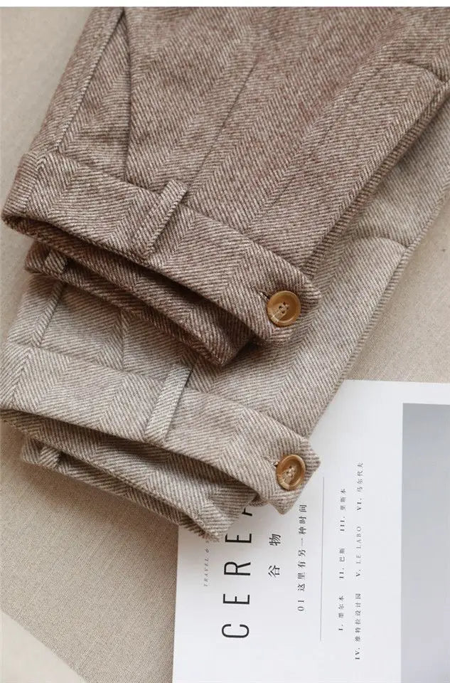 High Waist Women Suit Pants