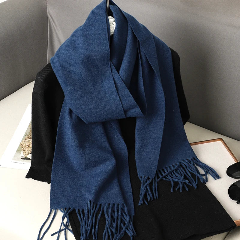 Long Cashmere Winter Scarf