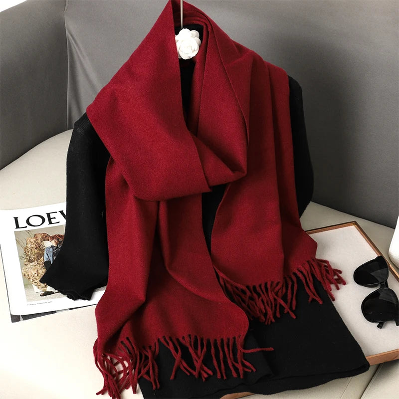 Long Cashmere Winter Scarf