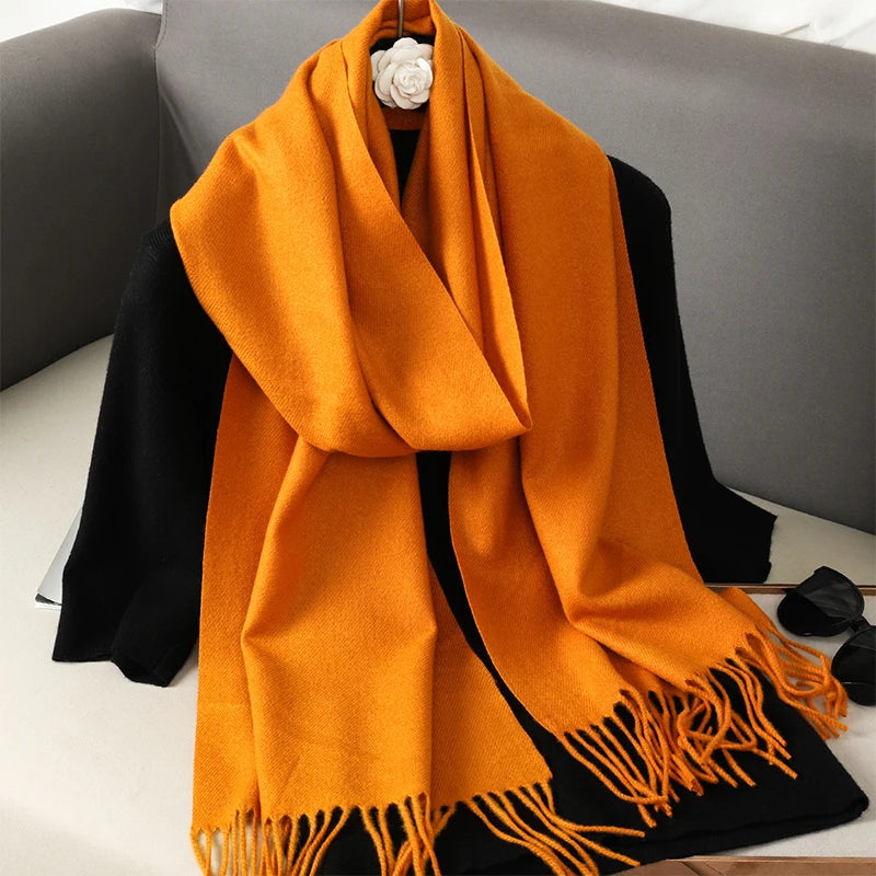 Long Cashmere Winter Scarf