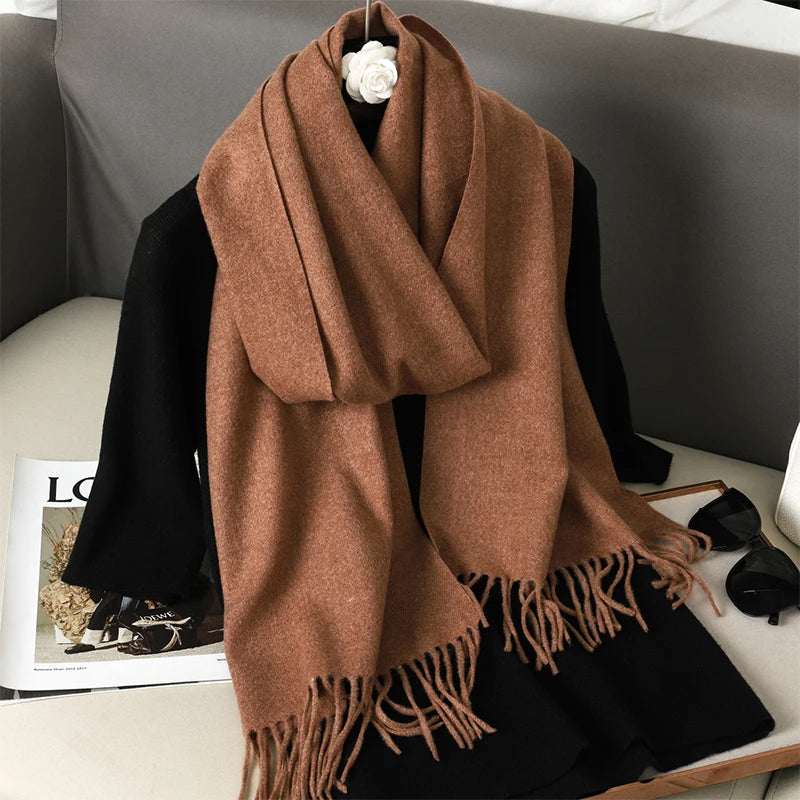 Long Cashmere Winter Scarf