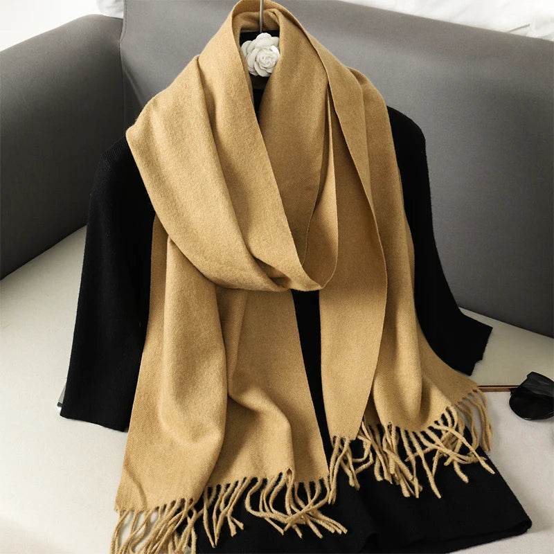Long Cashmere Winter Scarf