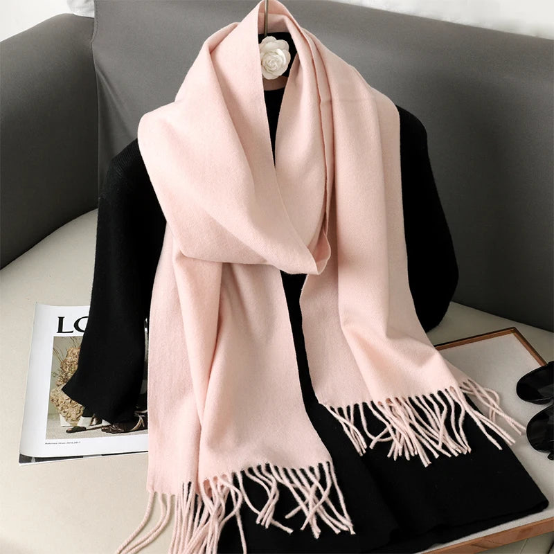 Long Cashmere Winter Scarf