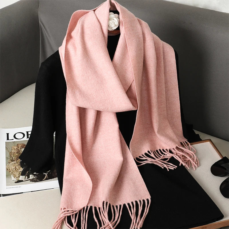 Long Cashmere Winter Scarf