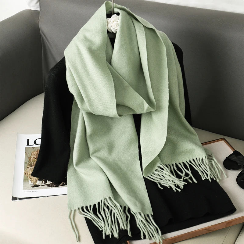 Long Cashmere Winter Scarf