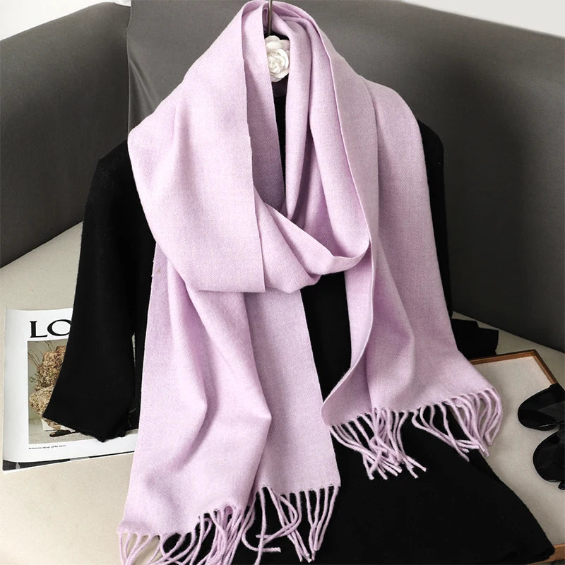 Long Cashmere Winter Scarf