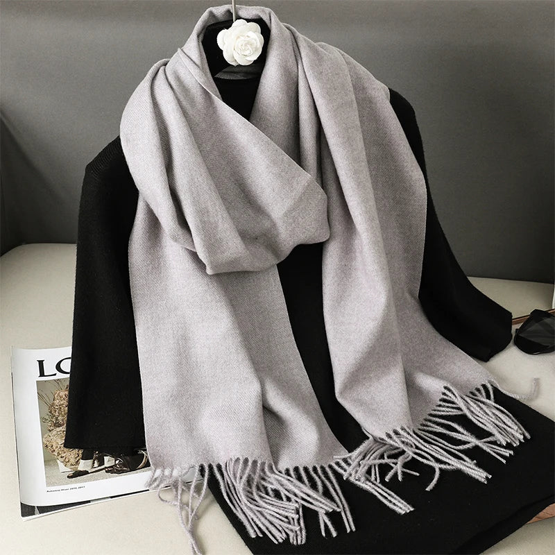 Long Cashmere Winter Scarf