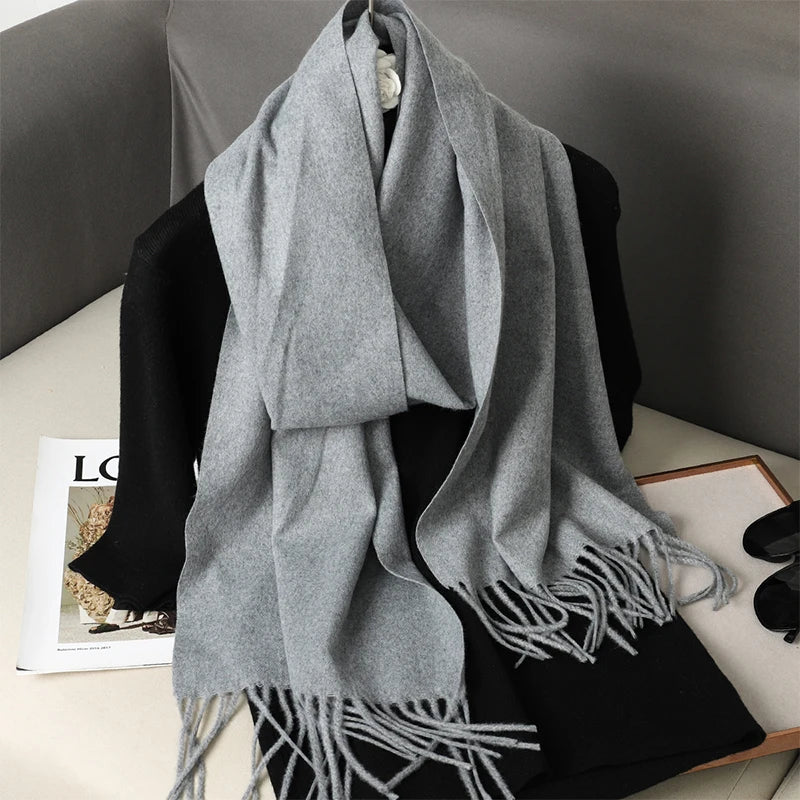Long Cashmere Winter Scarf
