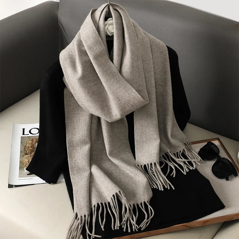 Long Cashmere Winter Scarf