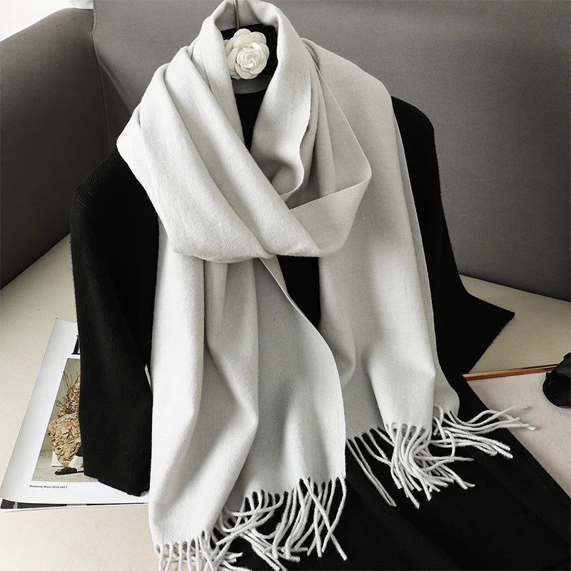 Long Cashmere Winter Scarf