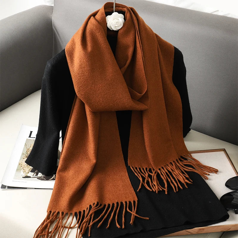 Long Cashmere Winter Scarf