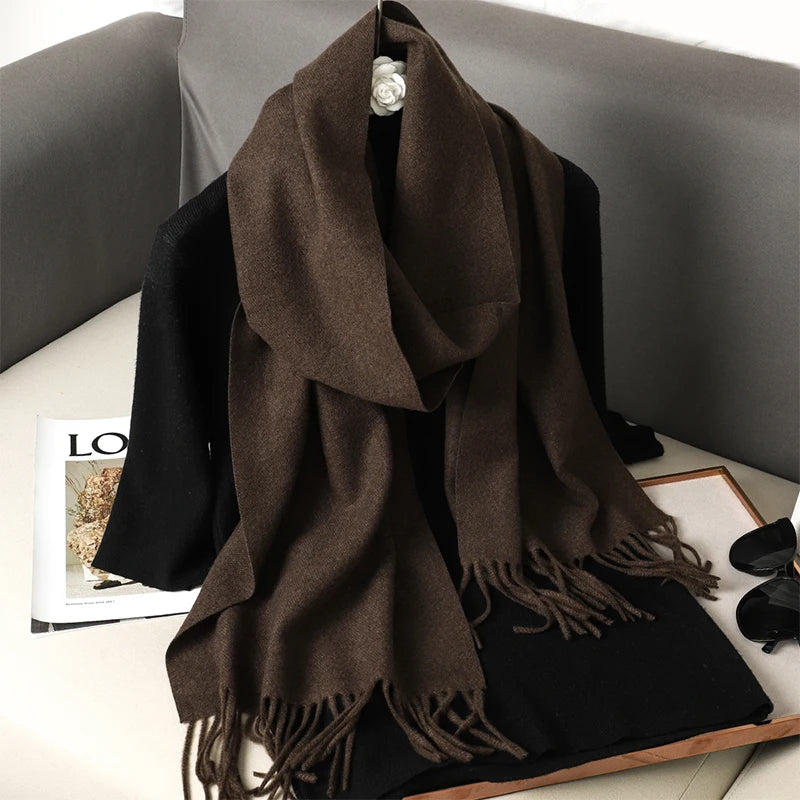 Long Cashmere Winter Scarf